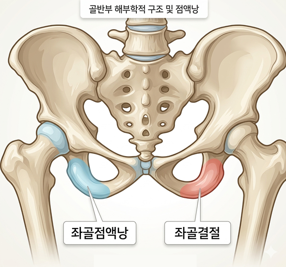 좌골점액낭염 이미지